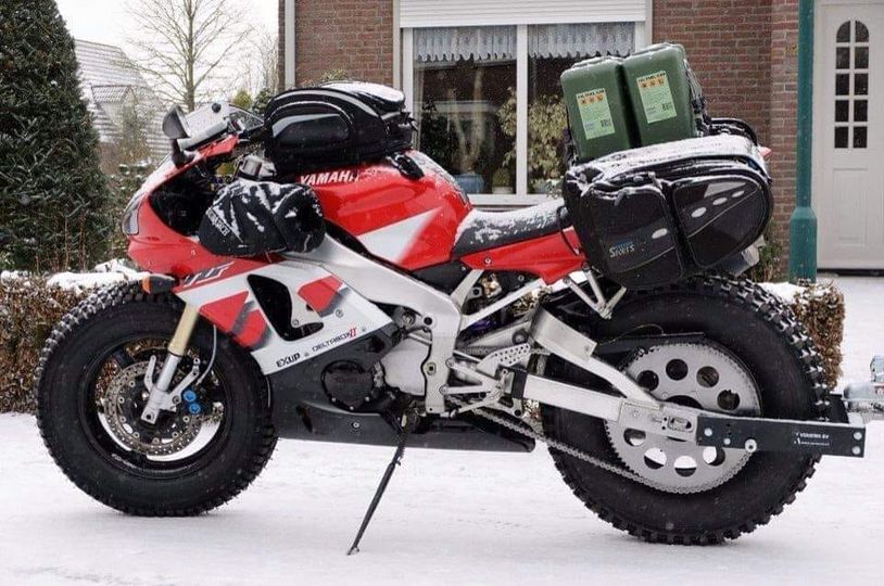 yamaha r6 snow bike